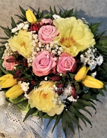 Bouquet peonie e rose