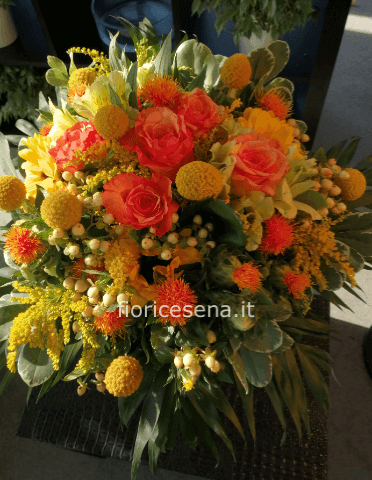 Bouquet colore giallo