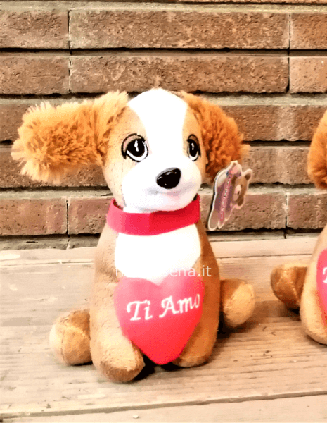 Peluche cagnolino ti amo