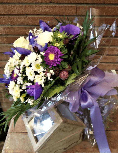 Bouquet colore azzurro