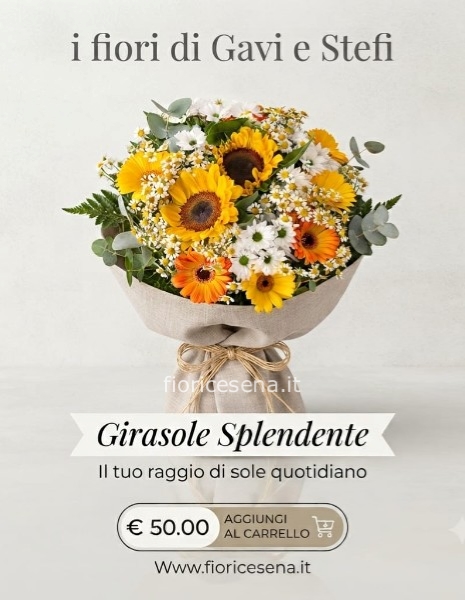 bouquet girasoli e fiori estivi